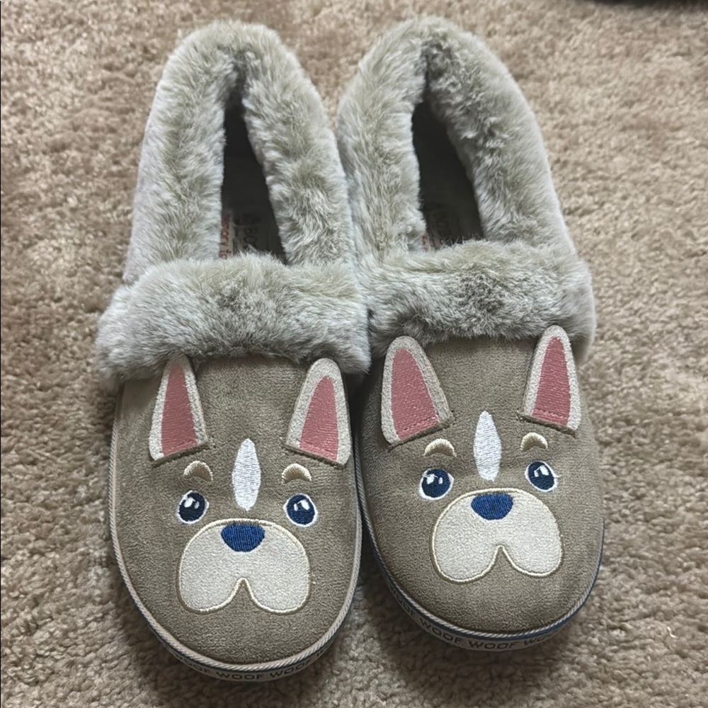 Adorable Tan Dog Face shoes
